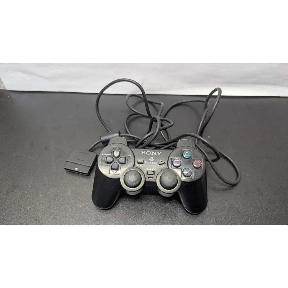 PlayStation 2 PS2 Official OEM Sony DualShock 2 Controller Black Working H A7